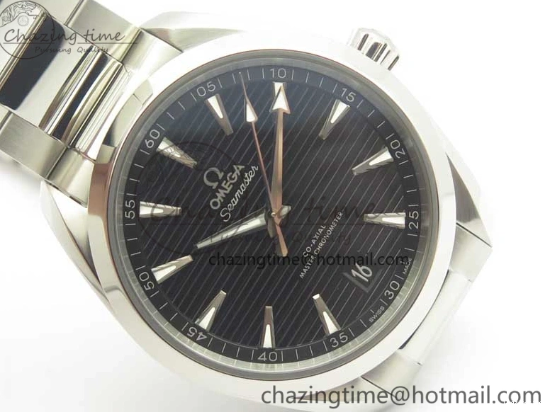 0721 Aqua Terra 150M Master Chronometers VSF 1:1 Best Edition Black Dial SS Hand on SS Bracelet A8900 Super Clone Functional 8009